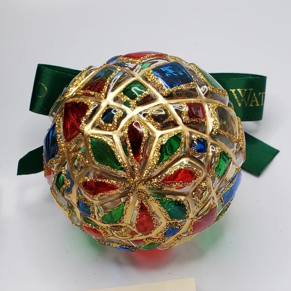 Waterford Holiday Heirlooms Joyous Season Balls (2) - Picture 3 of 11